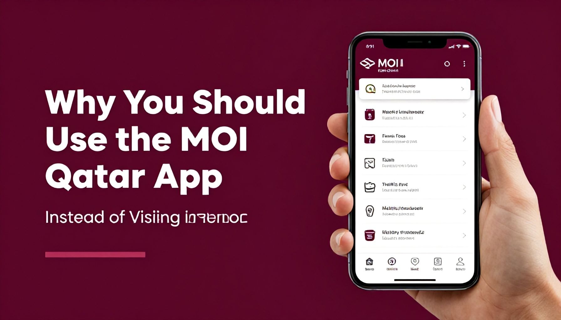 لماذا يجب أن تستخدم تطبيق MOI Qatar بدلاً من الزيارة الشخصية