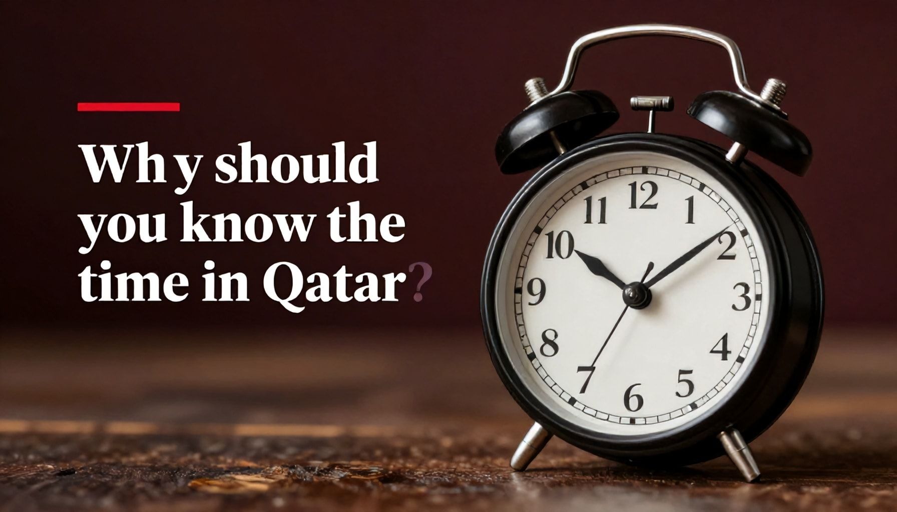 لماذا يجب أن تعرف الوقت الدقيق في قطر؟*