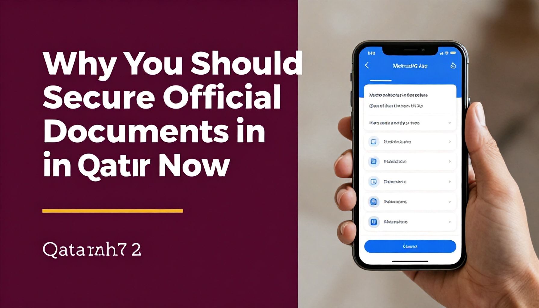 لماذا يجب عليك الحصول على الوثائق الرسمية في قطر الآن