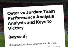 قطر ضد الأردن: تحليل أداء الفرق ومفاتيح الفوز