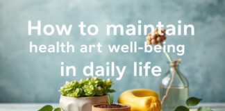 كيفية الحفاظ على الصحة والعافية في الحياة اليومية How to maintain health and well-being in daily life
