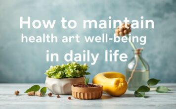 كيفية الحفاظ على الصحة والعافية في الحياة اليومية How to maintain health and well-being in daily life