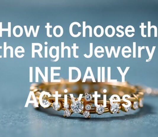 كيفية اختيار المجوهرات المناسبة للأنشطة اليومية How to Choose the Right Jewelry for Daily Activities