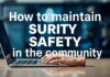 كيفية الحفاظ على الأمن والسلامة في المجتمع How to maintain security and safety in the community