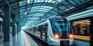 القطار: وسيلة نقل حديثة ومبتكرة The train: a modern and innovative means of transportation